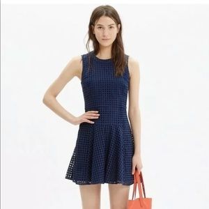 Madewell Navy eyelet dress